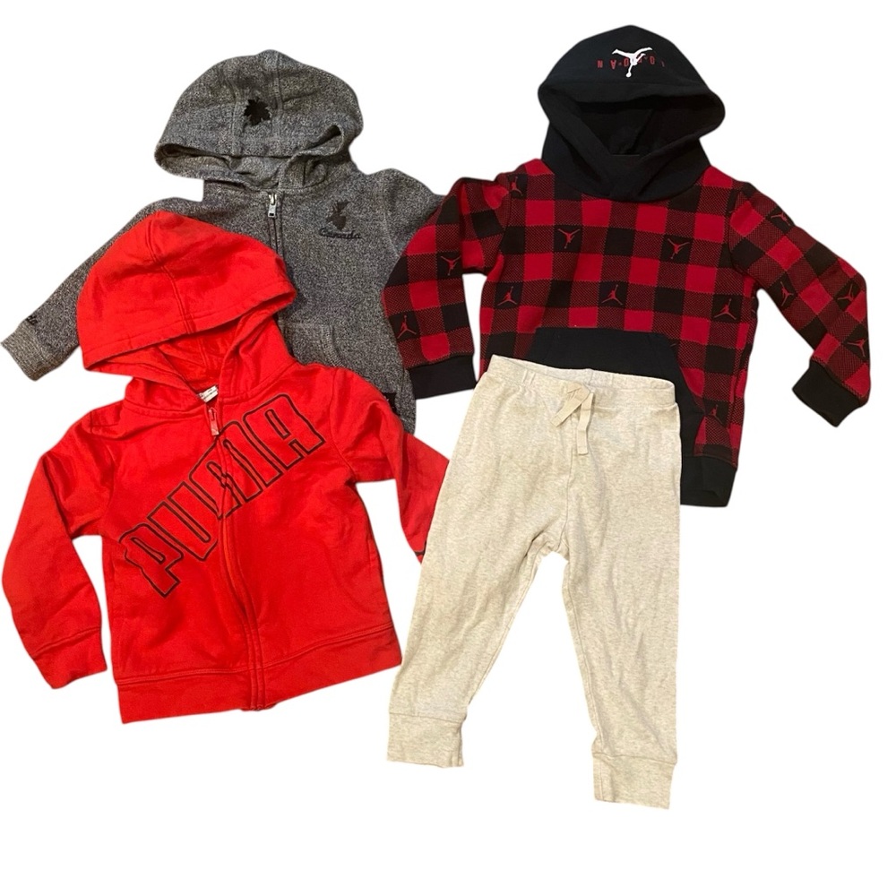 18-24 m Toddler Boy Clothing Lot Sweater Zip up Puma Air Jordan Baby Gap Lot